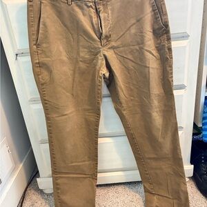 GAP Tan Straight-Leg Trousers